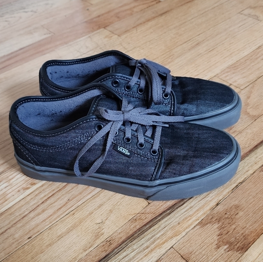 Vans chukka low denim black pewter Men's size 6.5 / Euro 38.5